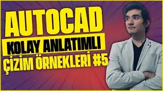 ✅ AUTOCAD ÇİZİM ÖRNEKLERİ #5 ✅ AUTOCAD 2021 - ÇİZİM | ÖĞRENME GARANTİLİ AUTOCAD DERSİ | AUTOCAD 2021