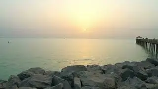Morning vibes. Sun rise at Kuwait City beach. #kuwait #kuwaittourism #kuwaittower #4k #morningvibes