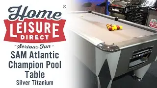 SAM Leisure Atlantic Champion BAPTO Pool Table (Silver Titanium Finish)
