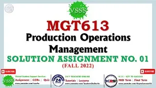 MGT613 Assignment No. 1 Solution Fall 2022 | MGT613 Assignment 1 2023 | 