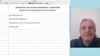 Introducción a los Sistemas Informáticos - Seguridad 1 - Introducción