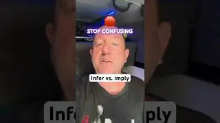 Infer vs. imply—don’t confuse these. #grammar #learnenglish