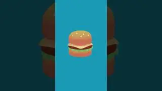 Burger | 3D Blender Animation #Shorts #3d #blender