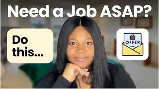 Urgently Need a Job? Do THIS to Get Hired Fast!