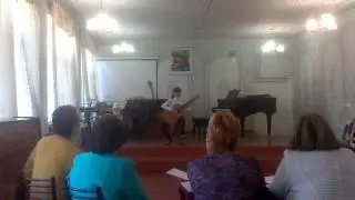 Первый экзамен у моей дочурки Аделины. Отличный результат по гитаре!!!!