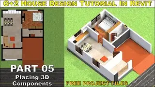G+2 HOUSE | PART 05 | PLACING COMPONENTS | REVIT TUTORIAL