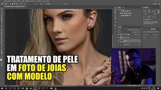Tratamento de Pele em foto de Joias com Modelo