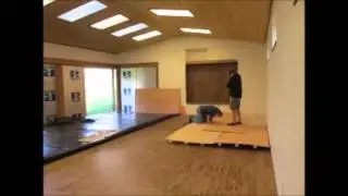 sprung floor construction