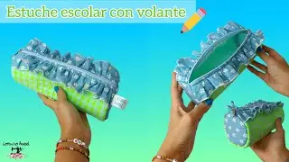Neceser con volante 😍| Súper en tendencia 😊| Patrón gratis! #coser #diy #tutorial