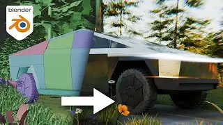 I Made a Commercial for Tesla's Cybertruck in Blender!