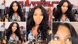 $89 BODYWAVE AMAZON WIG LAYERING AND INSTALL