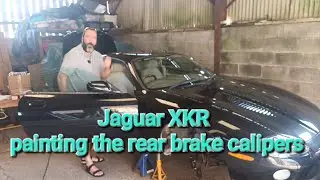 Jaguar XKR project Episode 45 | painting the rear brake calipers