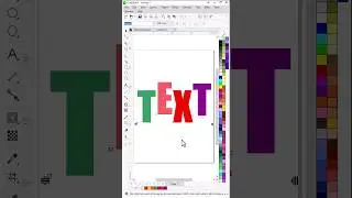 Text Effect Using Shape Tool in CorelDraw  