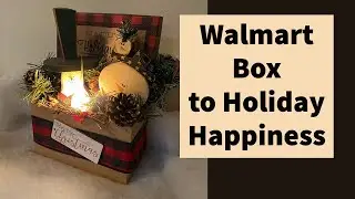 Snowman Happy Holidays Box #diydecorchallenge