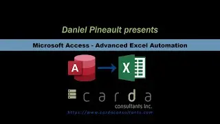 Microsoft Access - Advanced Excel Automation