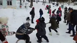Обзорное видео гуляний в православном лагере "Дружба" 20.01.2019