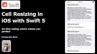 Adjust cell size in iOS with Swift 5