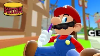 Mario Shoves a Crayon Up His Nose