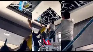 натяжной потолок установка