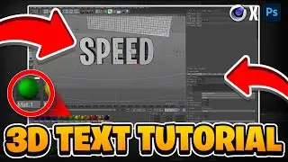 Cinema 4D Tutorial: How To EASILY Make 3D Text in UNDER 1 Minute! Best FREE Lightroom for Cinema4D!
