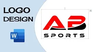 Sport Logo Design in MS Word | How to Create Text Logo in Microsoft Word | Muabi Design