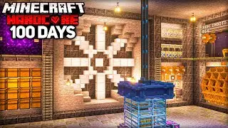 I Survived 100 Days Building a Create Mod Underground Base in Minecraft Hardcore