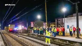 SIMULACRO Acidente ferroviário na Linha do Norte em Pombal