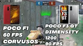 Poco F1 corvusos Vs Poco F3 GT 1v1 TDM || 60 FPS vs 90 FPS || 1v1 TDM Poco F3 GT gaming🔥