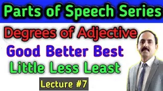 Degrees of Adjective | Positive, Comparative and Superlative Degree | Degrees of Comparison