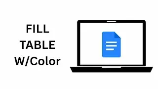 How To Fill a Table with Color in Google Docs
