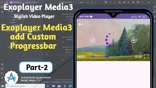 Exoplayer Media3 Video Player Add Stylish ProgressBar || media3 progressBar #media3
