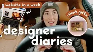 graphic designer vlog: website in a week and client gift ideas