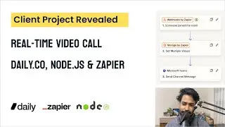 How I created a Real-Time Video Call in webflow with Daily.co, Node.js & Zapier