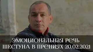 Эмоциональная речь Шестуна в прениях. 20.02.2021. Мособлсуд.