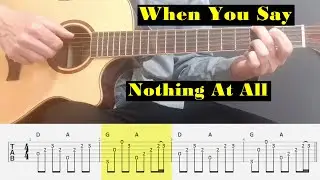 When You Say Nothing At All - Ronan Keating - Fingerstyle guitar with tabs