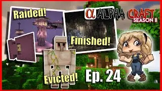 End Raid & Iron Golem Eviction! | AlphaCraft Season 2 Minecraft 1.16