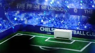 Handmade model of Chelsea FC stadium