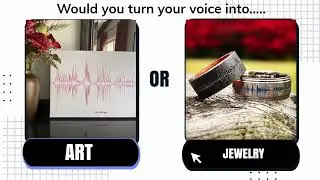 Art & Jewelry Created From the Sound of Your Voice - Soundwave Art