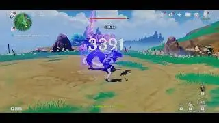 Damage testing : Fischl new skin and new signature weapon ( electro build )