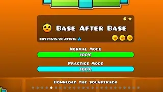 base after base all coins 100%  in geometry dash