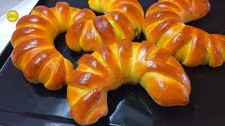 Yeast croissants with jam recipe