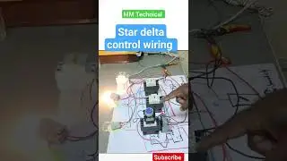 star delta starter control circuit wiring #shorts