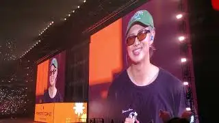 BTS Permission to Dance Las Vegas Day 1 Full Ending Ment Speech RM Talks Grammy's Jungkook Flash Abs