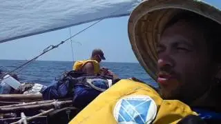 Sailing in Thailand  bamboo catamaran (music removed)
