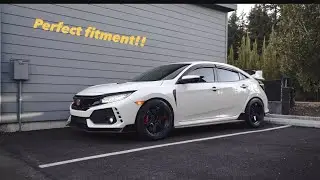Type R gets new wheels and perfect fitment!!