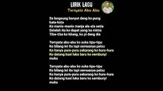 Lirik Lagu Ternyata Abu abu #karaoke#liriklagu