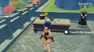 تفيذ مهمة Touch Madame Ping's teapot