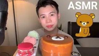 ASMR EATING MOUSSE CAKES & DESSERTS