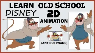 Animate like an old school Disney Animator in 2D Animation (any software)