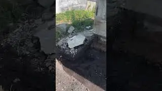 Заезд в гараж начало #бетон #передворотами #гараж